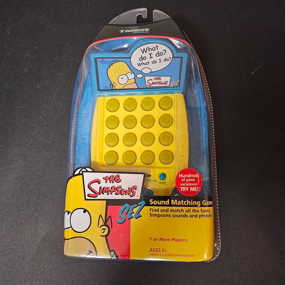 The Simpsons Sez Sound Matching Game 2003 Hasbro Tiger NIP Catch Phrases